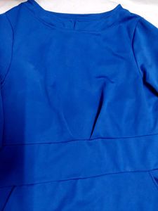 Blue Dress With Pockets
