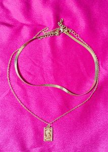🎀Pinteresty Stackable Necklace Combo -Golden✨