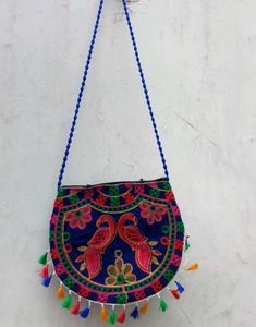 Embroidered 🦚Peacock Shoulder Bag