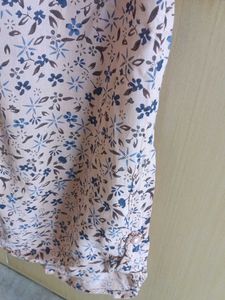 Floral Top with Attached Sleeves