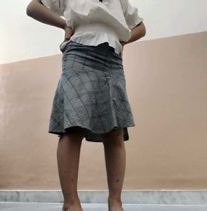 Checker Formal skirt