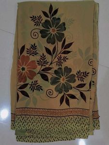 Elegant Floral Print Saree