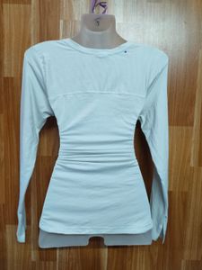 White Long Sleeve Top