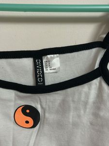 White Spaghetti Crop Top