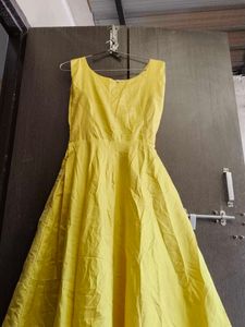 Yellow Fit &amp; Flare Dress
