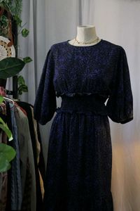 Patterned Midi Dress