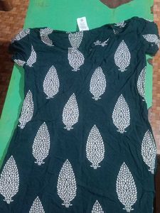 Green Printed Top