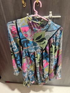 Colorful Patterned Blouse