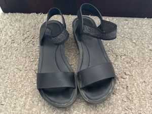Black Bata wedges for daily wear