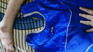 Elegant Blue Party Anarkali Suit