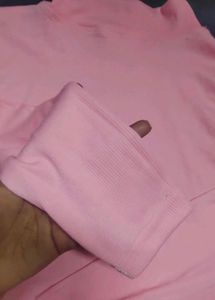 Ribbed Turtleneck Pink top 💗