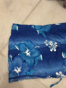 Blue Floral Sarong