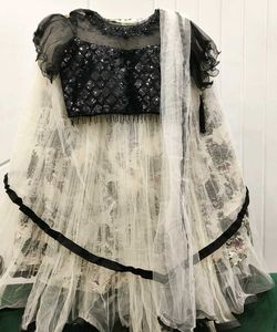 SIX LAYER NET LEHENGA-CHOLI