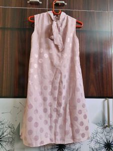 Blush Pink Polka Dot Dress