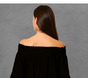 Bardot Neck Globus Black Top