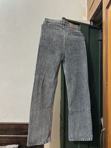 Grey Straight Leg Jeans