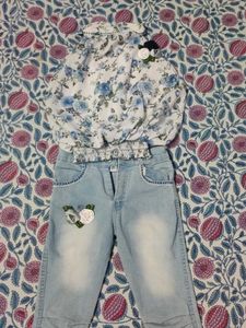 Jeans Top For Kids