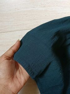 Green Maxi Shirt Dress