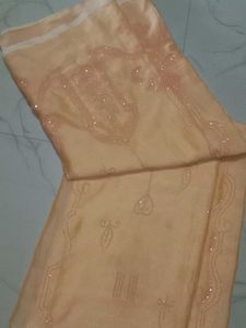 Elegant Peach silk Saree with blause