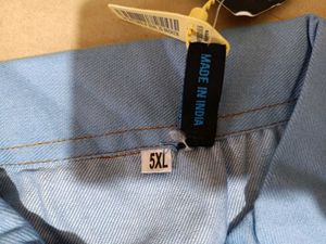 Buynewtrend Denim Jacket, 5XL Size