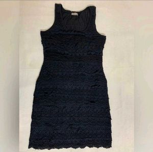 Black Lace Mini Dress