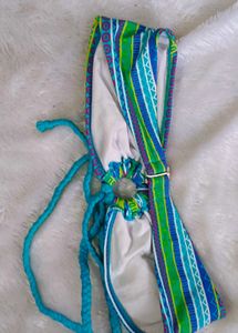 Colorful Halter Bikini Top