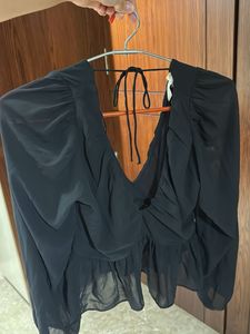 Chic Black Crop Top