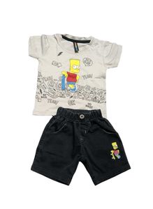 Cute Bart Simpson Tee &amp; Shorts Set