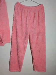 Pink Fuzzy Lounge Set