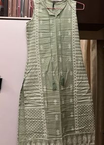 Sea Green Ethnic Motifs Kurta