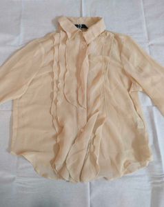Formal See Through Shirt Women