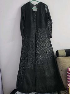 black midi dress