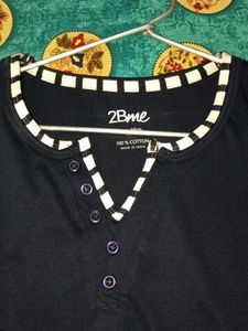 Navy Henley T-Shirt