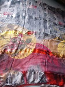 Printed Saree With Stitched Blouse