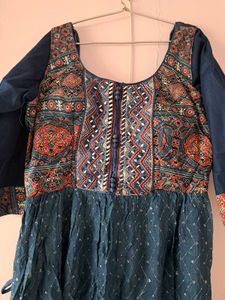 Blue 3 Pc Naira Cut Suit