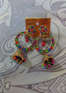 Colorful Jhumka Earrings