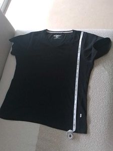 V Shaped black T Shirt