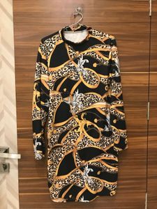 Chain Print Bodycon Dress