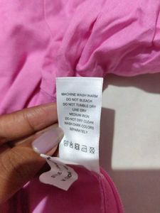 Pink Corset Style Crop Top