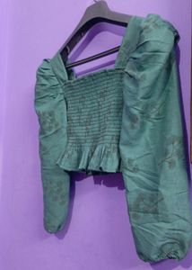 Glamourous See Green 💚 Cute Crop Top For Girls