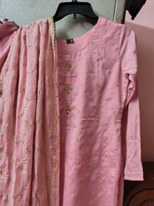 Elegant Pink Kurta Set with Dupatta