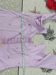 Cotton Levender Suit