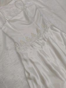 Elegant Ivory Dress with Lace Detail