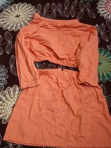 Coral Co ord Button-Down