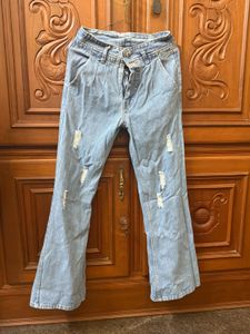 Distressed Flare Jeans