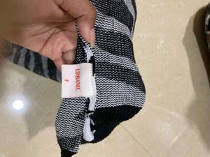 Zebra Print Knit Vest