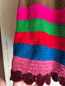 😍Handmade Colorful Crochet tunic top