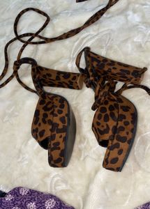 Leopard Print Heels - Size 41