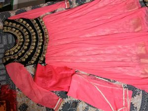 Elegant Pink Embroidered Anarkali Suit
