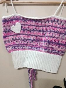 Handmade Knitted Crop Top